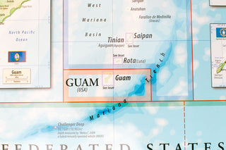 Map of Micronesia (Flat)