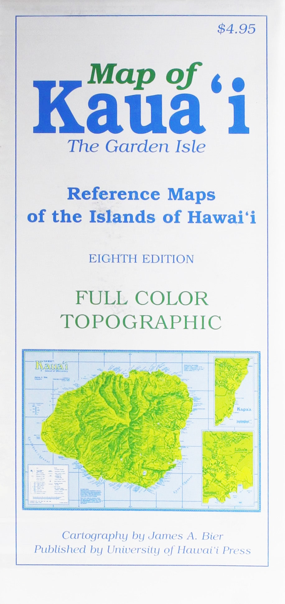 Map of Kauaʻi: The Garden Isle, 8th edition