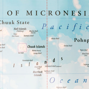 Map of Micronesia (Flat)