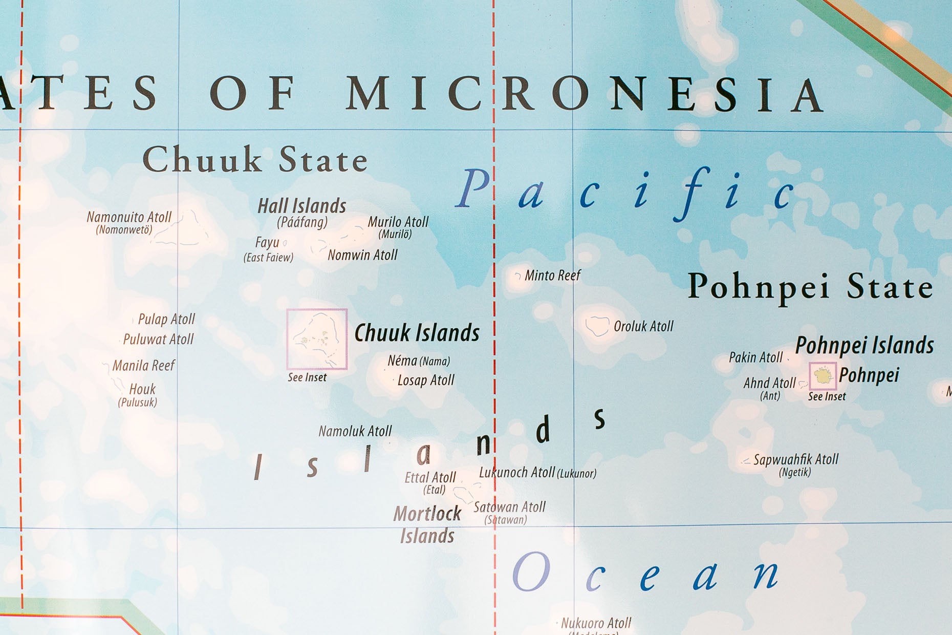 Micronesia Map Detailed
